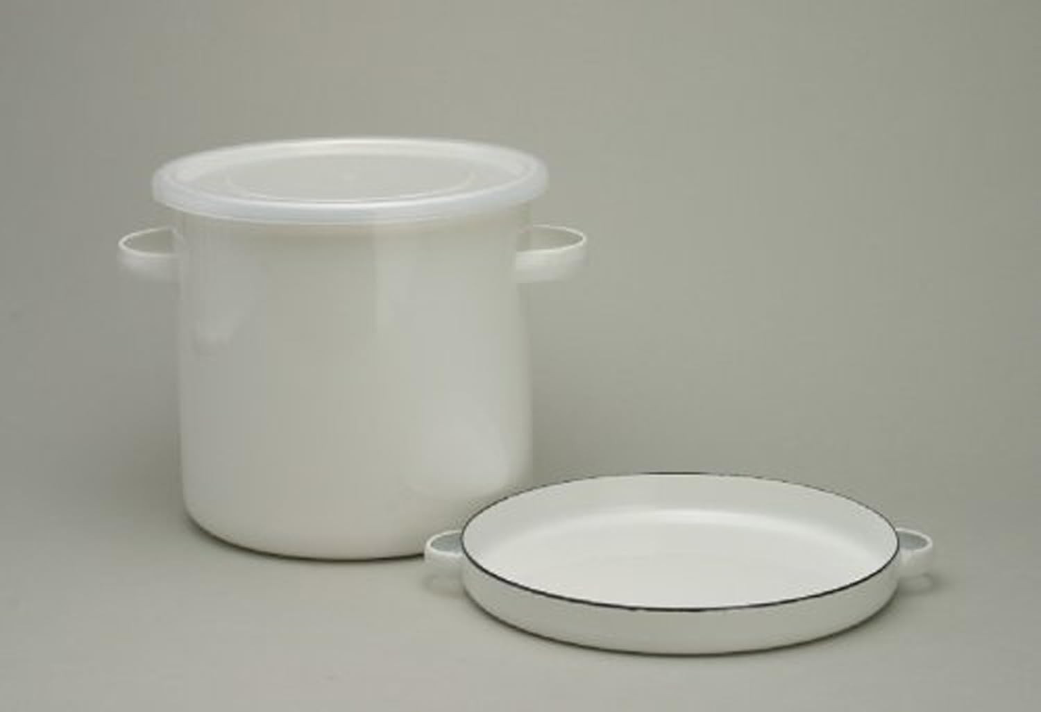 野田琺瑯 ラウンドストッカー ホワイトシリーズ24cm