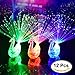 ZapFirst 12Pcs Creative Colorful Peacock Finger LED Light Ring for Parties Cheering Novelty Toys Gift For Kids