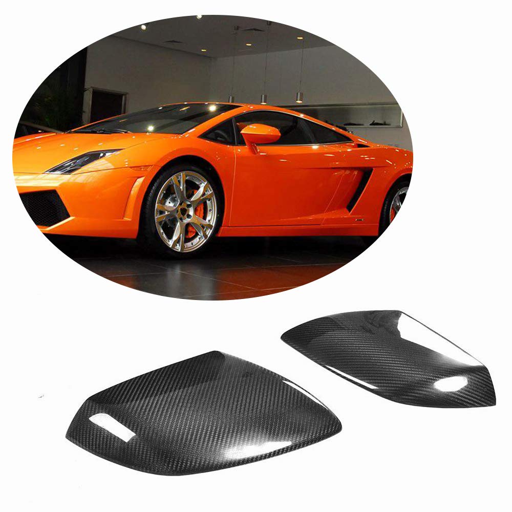 MCARCAR KIT Mirror Cover fits Lamborghini Huracan LP610 2014-2018 Add-on Carbon Fiber CF Rearview Si