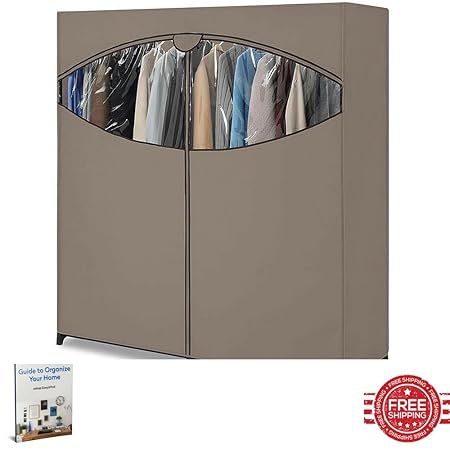 Wardrobe Cabinet Corner Portable Metal Ergonomic Mobile Store