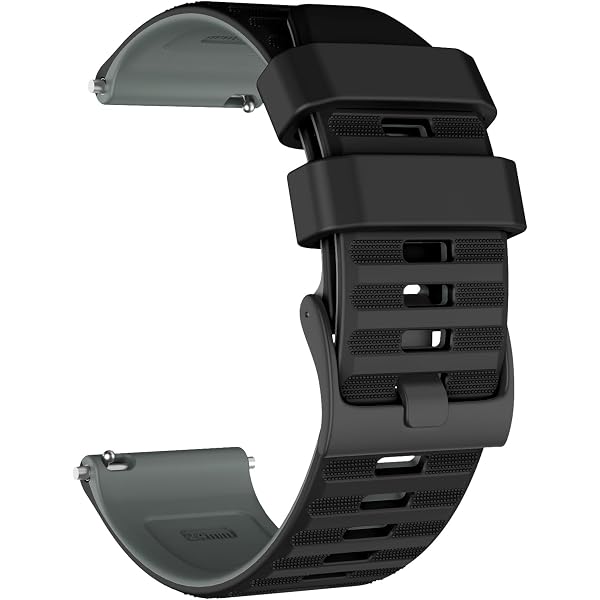 Shieranlee - Cinturino di ricambio per orologio Suunto 9, in morbido silicone, compatibile con Suunto 9 GPS Baro, per uomo e donna, Misura unica, Silicone