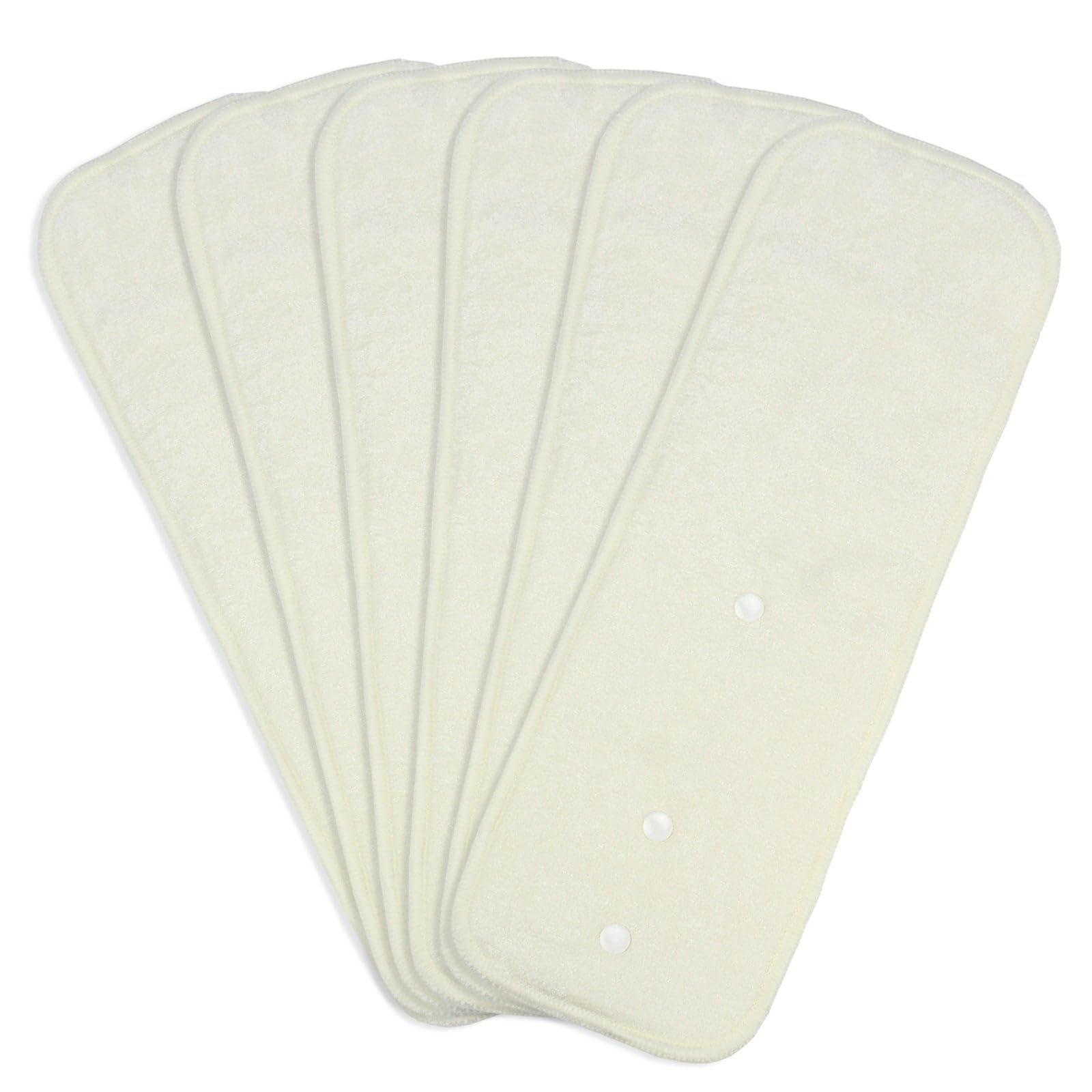 Photo 1 of Mama Koala 4-Layer Natural and Microfiber Cloth Diaper Inserts, Adjustable and Reusable for Any Baby Cloth Diaper(6 Pack)