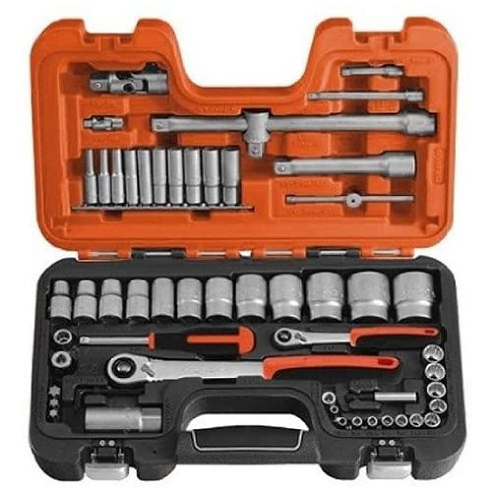 Bahco S560 0.25/ 0.5-inch Square Drive Met Socket Set, Silver