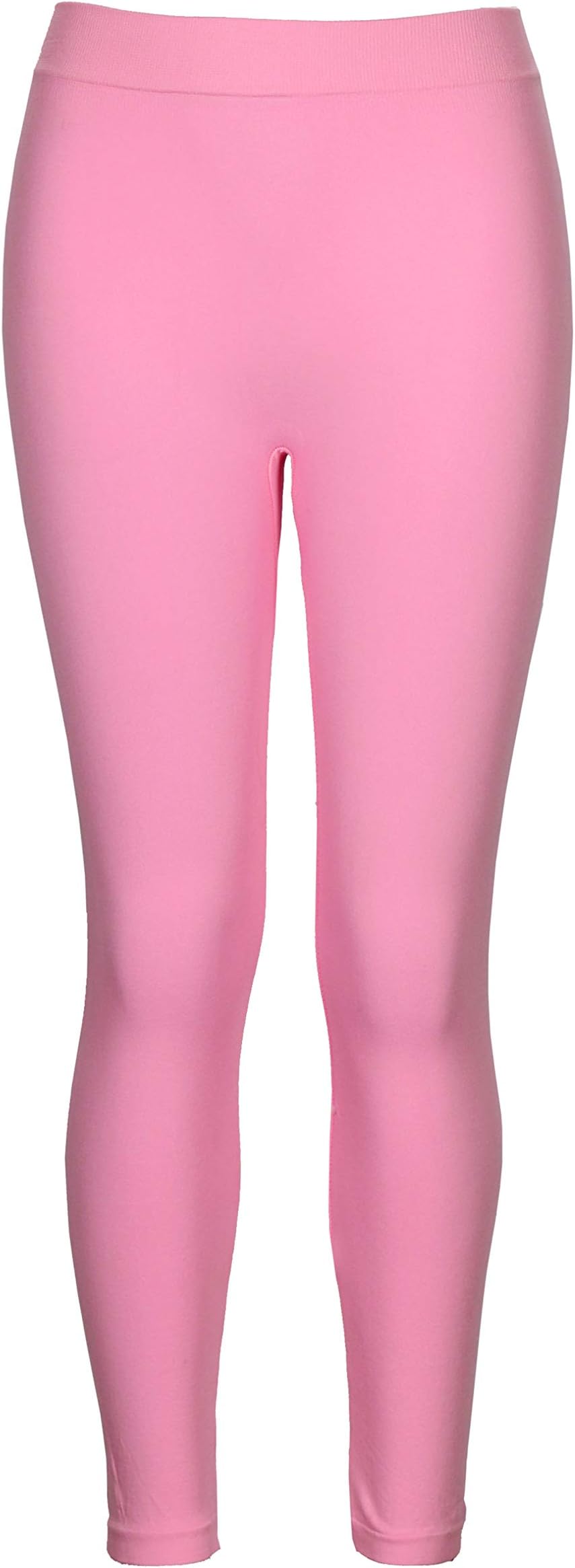 Crush Girls Seamless Solid Color Leggings Pants Size 7-14 Pink