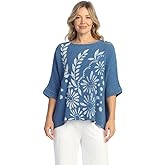 Jess & Jane Mineral Washed Crinkle Cotton Gauze Top - M97
