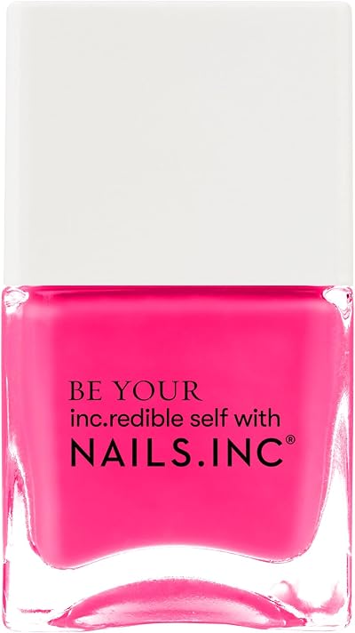 Nails.INC Be Your Inc.redible Self Sun Street Passage Neon Pink Nail Polish 14