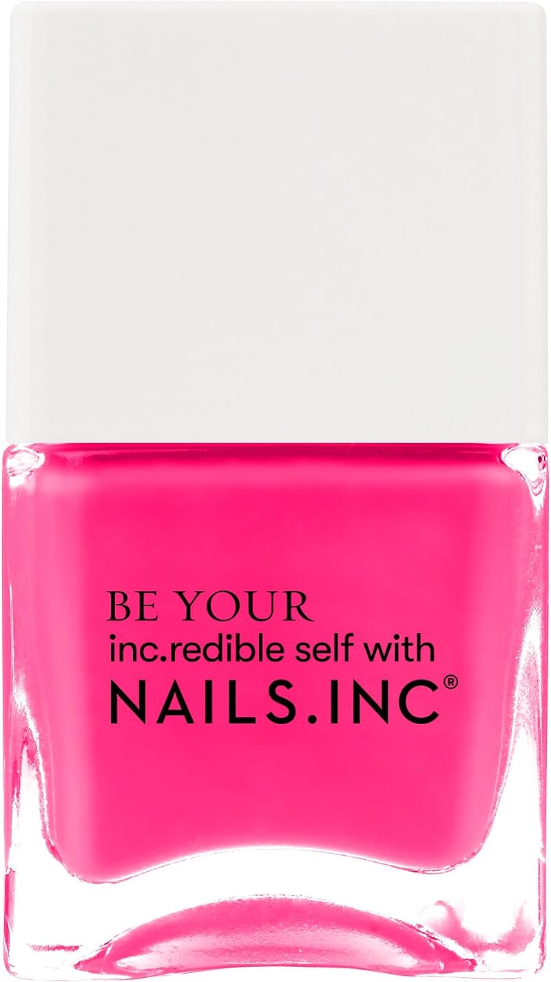 Nails.INC Be Your Inc.redible Self Sun Street Passage Neon Pink Nail Polish 14