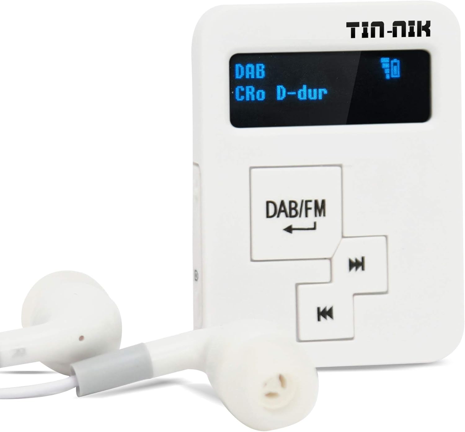 Tin-Nik DAB-398SD Personal Portable DAB/DAB+/FM Radio, Pocket Digital RDS FM Mini Radio with Rechargeable Battery, Earphones
