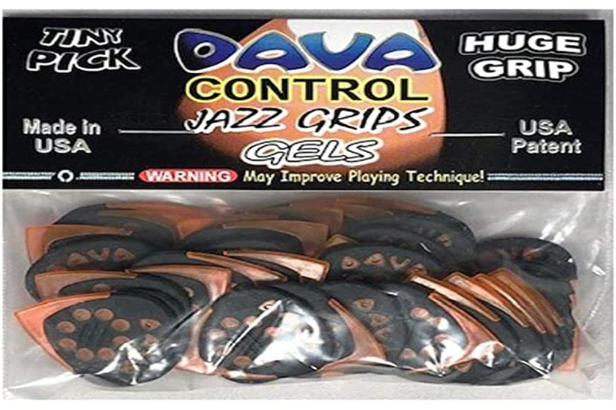 Dava® »Jazz Grip Gels« Picks For Guitar - Refill Bag With 36 Pieces