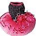 TOPSUNG Pet Blingbling Tutu Dress Red&Black Lace Dog Skirt Small Cats / Dogs Clothes, Asia Size S