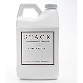 STACK Luxe Lavoir Luxury Laundry Detergent - Premium Scented Laundry Detergent for HE & Standard Washers - Infused with Lavender & Musk - Paraben & Dye Free - Gentle & Effective Cleaning - 64 oz