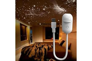 2-in-1 Galaxy Projector Night Light, 360° Adjustable LED Space Galaxy Lamp, USB Powered, for Bedroom, Hallway & Ceiling Decor