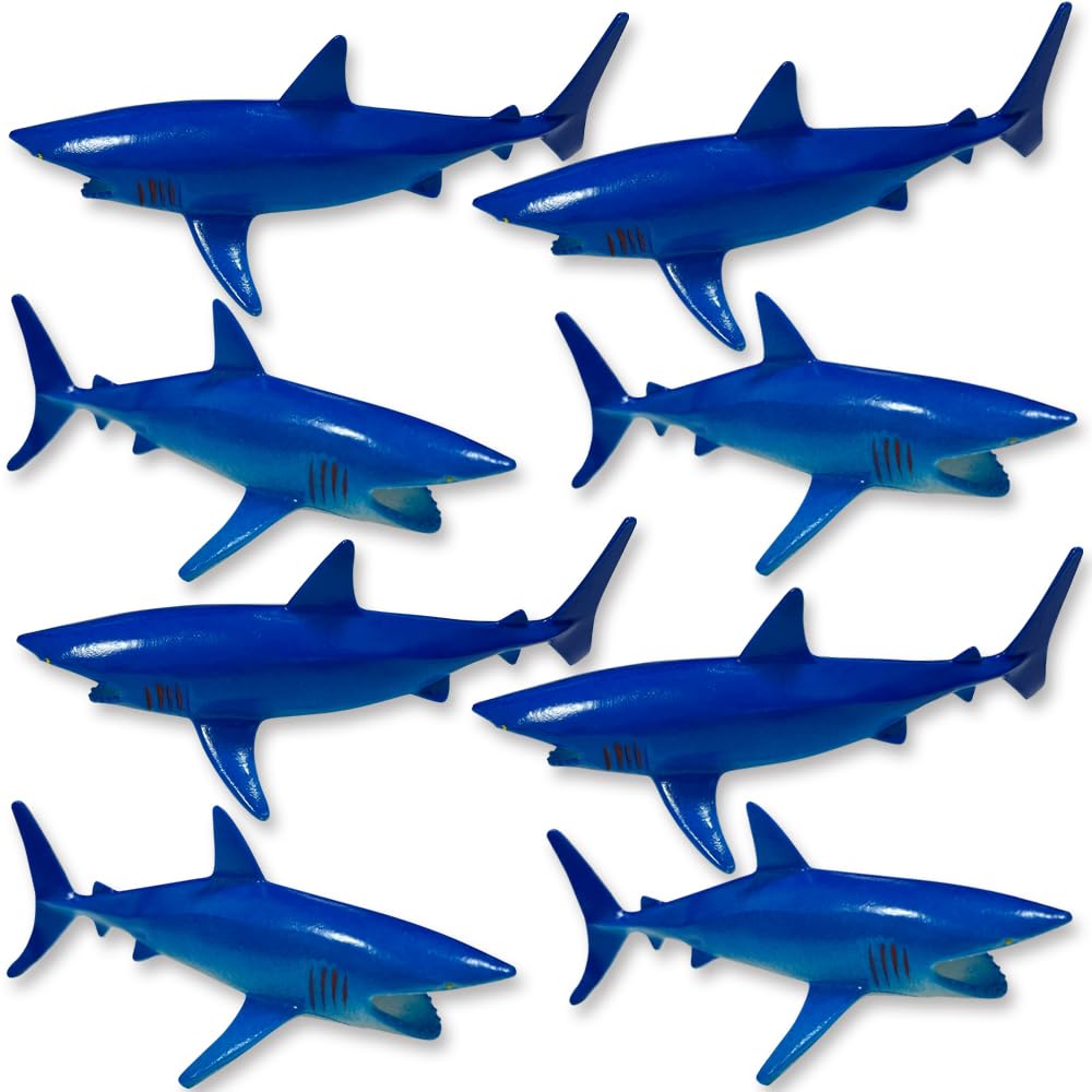 Photo 1 of 10pcs Plastic Shark for Drinks - Shark Decoration for Shark Party, Shark Decoration for Theme Parties, Vinyl Shark for Drinks, Cocktails, Lemonade & More