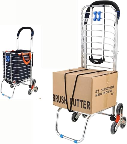 UFJGYHJ 35l Plegable Carrito de la Compra Carro, Aleación de Aluminio