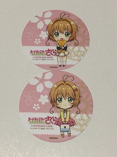 Amazon 木之本桜 制服 私服 二枚セット コースター アニメイトカフェ限定 Ccさくら クリアカード編 カードキャプターさくら メニュー注文特典 アニメ 萌えグッズ 通販