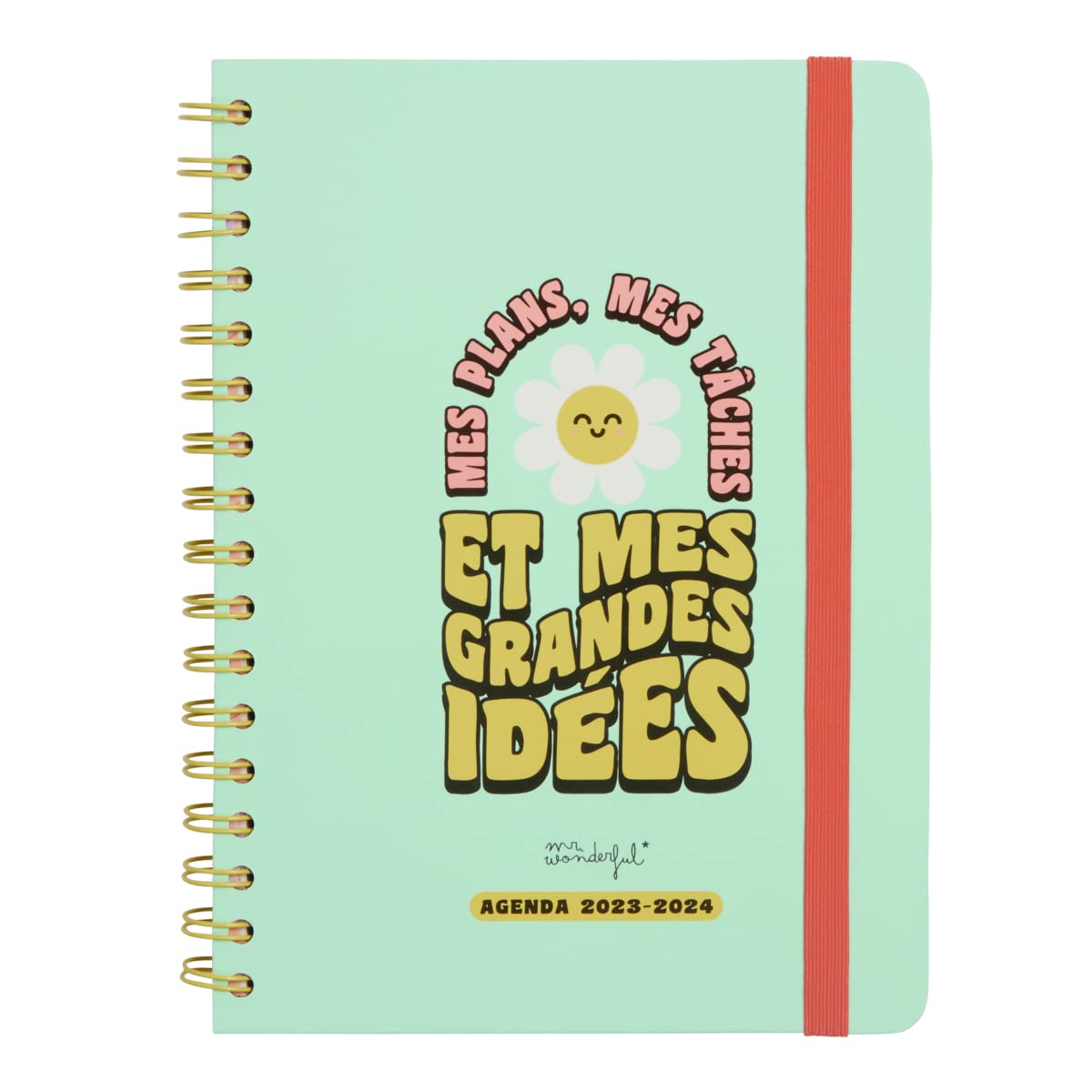 Mr.Wonderful Teen 2023-2024 Weekly Diary - My Plans, Tasks and My Great Ideas