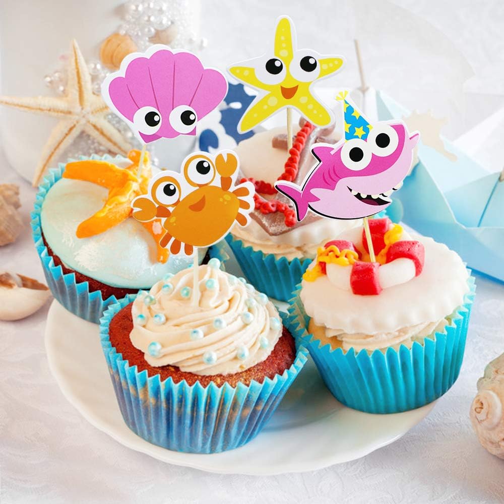 Shark Dodo Cake Topper Dotlite Shark Cake Topper Acrylic Shark Baby Cake Topper Baby Boy 2nd Birthday Cake Decorations For Shark Theme Cake For Kids Birthday Party Shark Theme Party Supplies