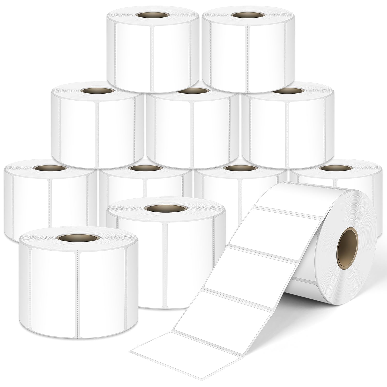 Photo 1 of **10 ROLLS**MISSING 2**
L LIKED 2.25" x 1.25" Direct Thermal Labels, Permanent Adhesive Barcode Address Label & Compatible with Rollo, Zebra and Other Desktop Printers (12 Rolls, 12000 Labels)