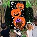 JINSEY Halloween Pumpkin Bean Bag Toss Games with 3 Bean Bags, Halloween Games for Kids Party Decoration (Pumpkin Bean)
