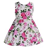 Fubin Kid Floral Cotton Girls Dresses Summer Girl Clothes