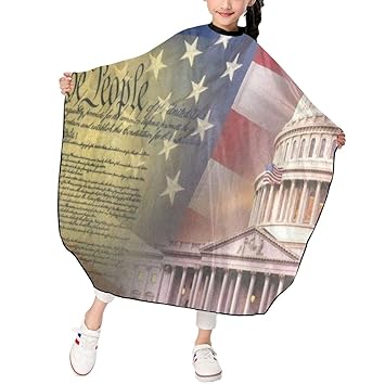 Amazon Com Patriotic Symbols Of America Barber Cape Hair Cutting