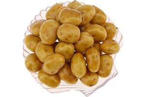 Woration 30pcs Fake Mini Vegetable Simulation Artificial Potatoes Decoration for Kitchen Home Fall Harvest Farmhouse Decor Party Festival Display Wreath Garland