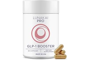 Lunakai PRO USA Made GLP-1 Supplement - Natural GLP 1 Booster with Probiotics & Resveratrol – Supports Weight Management, Cravings & Metabolism, 60ct