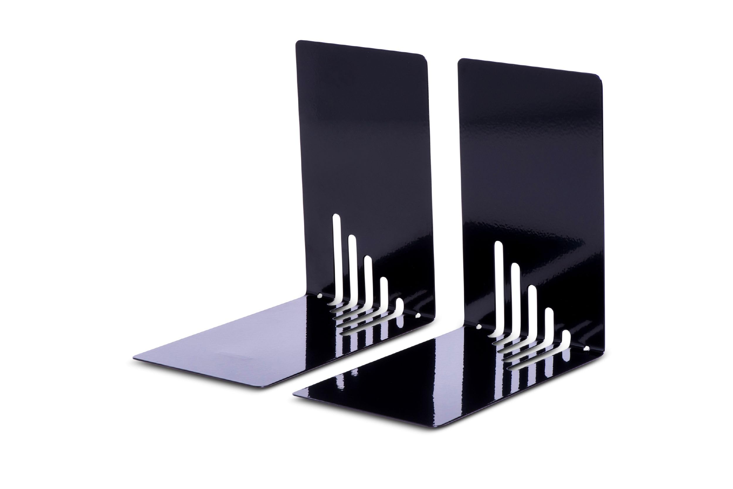 Maul 85 x 140 x 140 mm Narrow Metal Book Ends - Black 3501090
