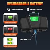 Sefitopher Head Torch Rechargeable Green 50000LM 6 Modes USB Waterproof view 7