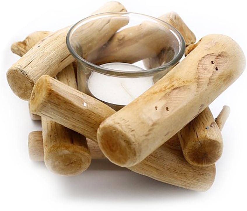 NaiCasy Beautiful Handmade Wooden Tea Light holder, Candle Holder, for Gifts, Crafts, Wedding