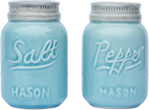 Amazon Com Vintage Mason Jar Salt Pepper Shakers By Comfify