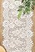 Ling's moment 12x120 inches White Lace Table Runner Rustic Chic Tabletop Wedding Reception Table Decor Boho Party Decoration Baby Bride Shower Decor
