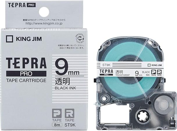 Amazon キングジム テープカートリッジ テプラpro 9mm St9k 透明 文房具 オフィス用品 文房具 オフィス用品