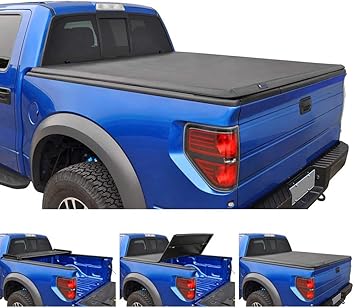 Amazon Com Tyger Auto T3 Soft Tri Fold Truck Bed Tonneau Cover For 2005 2011 Dodge Dakota 2006 2008 Mitsubishi Raider Fleetside 6 5 Bed Tg Bc3d1014 Automotive