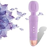 Niclove The Upgraded 3-in-1 Personal Massager – 3H Powerful Vibration, Quiet & Waterproof – 20 Modes 8 Speeds Muscle Therapy Stick for Deep Tissue, Sports Recovery, Cordless & Travel Friendly (Purple)