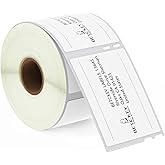 BETCKEY - Compatible DYMO 30324 (2-1/8" x 2-3/4") Multipurpose Labels, Perforated, Compatible with DYMO Labelwriter 450, 4XL, NOT Fit 550 & 5XL [1 Roll/400 Labels]