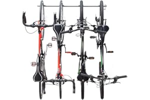 Monkey Bars Garage Bike Rack 2.0 - Stores 4 Bikes - Heavy Duty Garage Bike Storage