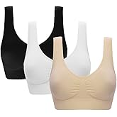 Women's Comfort Workout Sports Bra Low-Impact Activity Sleep Bras