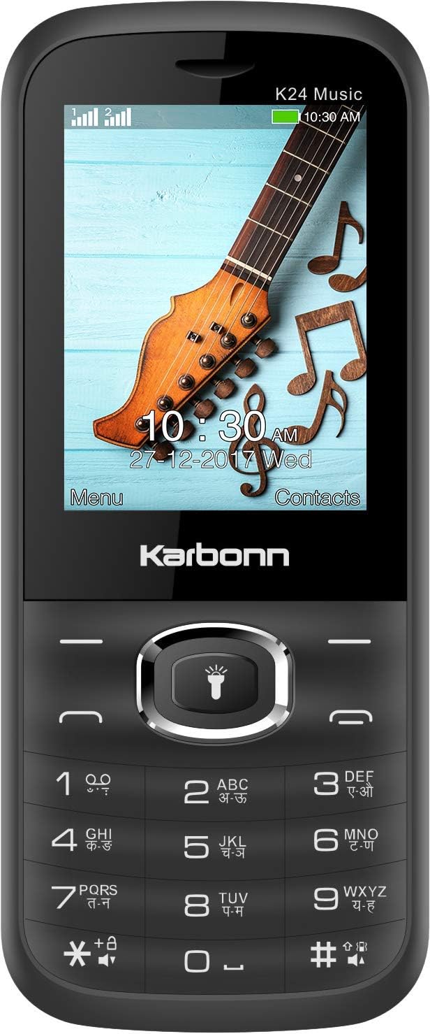Karbonn K24 Music (Black-Red, Dual SIM)