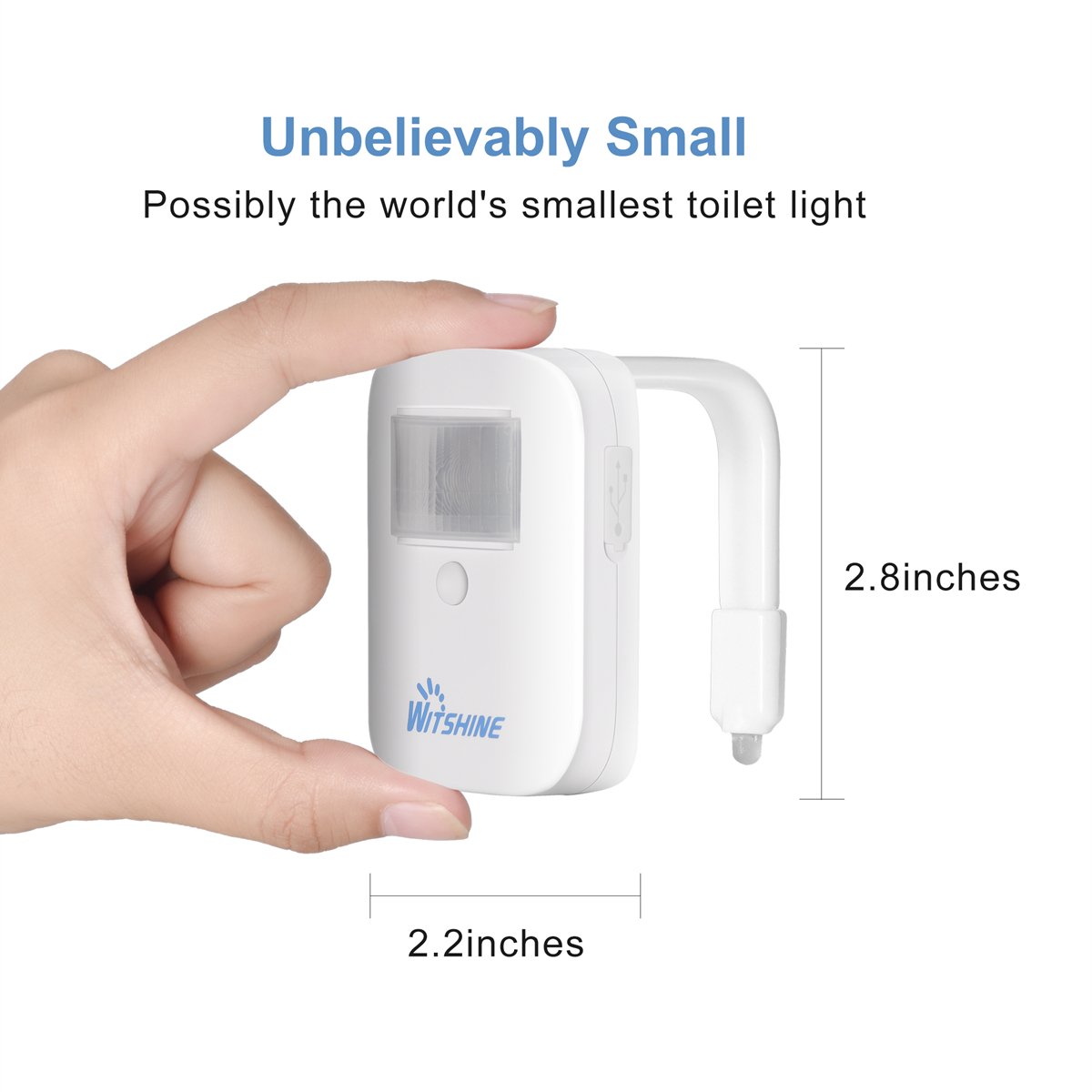 Toilet Light, Rechargeable 16Color Toilet Bowl Light with IP67