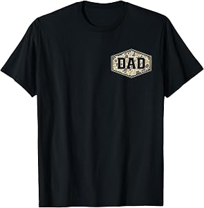 Retro Old School Camo Dad Pocket Camouflage Dad Fathers Day T-Shirt