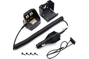 Kymate RLN4884 RLN4884B Vehicle Travel Car Charger for Motorola XTS1500 XTS2250 XTS2500 XTS5000 XTS3500 XTS3000 XTS4250 MT1500 MTS2000 MTX8000 MTX9000 PR1500 HT1000 Car Battery Charging