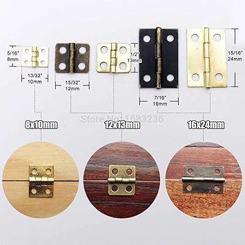 24 piezas pequeñas mini latón antiguo dorado joyero regalo ...
