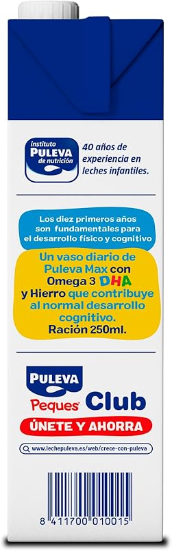 Max Sin Lactosa Leche De Crecimiento Y Desarrollo +3 Años Pack 6x 1l