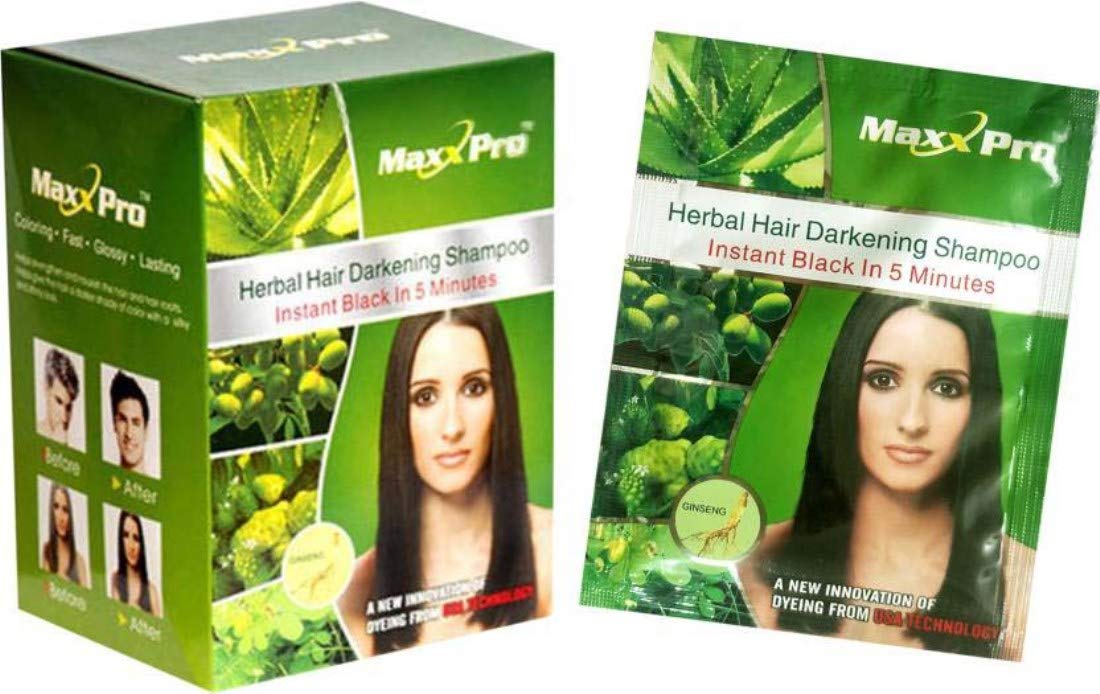 Amazon Com Pack Of 3 Maxx Pro Herbal Hair Darkening Shampoo