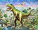 DIY 5D Diamond Painting by Number Kit, LPRTALK Full Drill Diamonds Painting Dinosaur Tyrannosaurus Crystal Rhinestone Embroidery Cross Stitch Supply for Wall Decoration 10X12 inches
