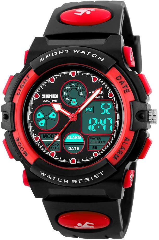 Kids Watch, Boys Sports Digital Waterproof Led Watches with Alarm Wrist Watches for Boy Girls Children