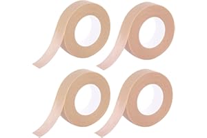 Micropore Tan Surgical Tape, 4 Roll Micropore Medical Paper Tape, Breathable And Flexible Nose Tape For Wound Injuries, 1.25c