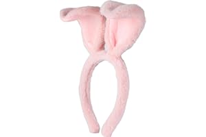 Yofuhope Easter Bunny Ears Headband Plush Easter Rabbit Ears Cosplay Easter Bunny Costume Accessories for Adults