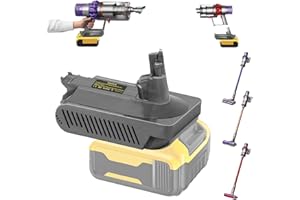 TEPULAS for Dysn V10 Battery Replacement for Dewalt 20V Battery Adapter, DEW20V10 Vacuum Adapter Converter for Dysn V10 Cordless Vacuum Cleaner(No Battery)